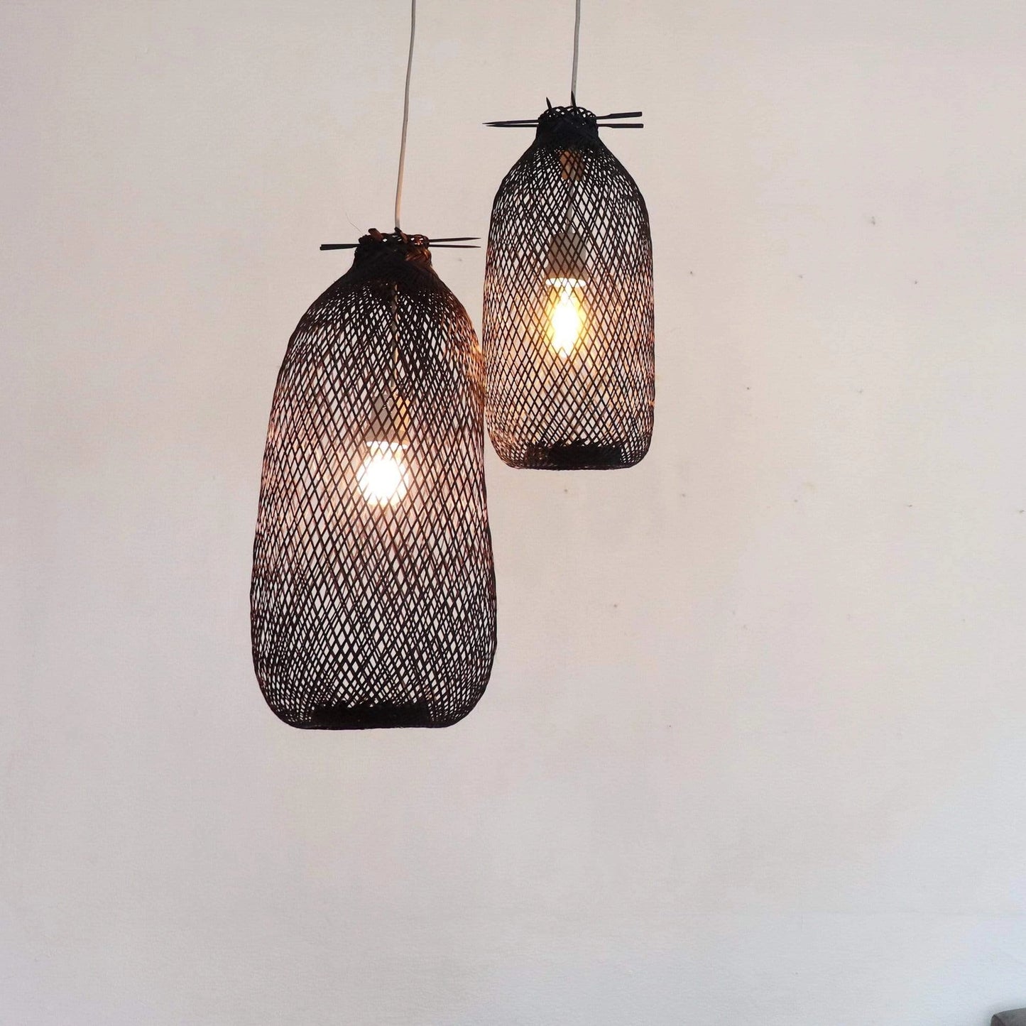 Ratthana - Black Bamboo Pendant Light