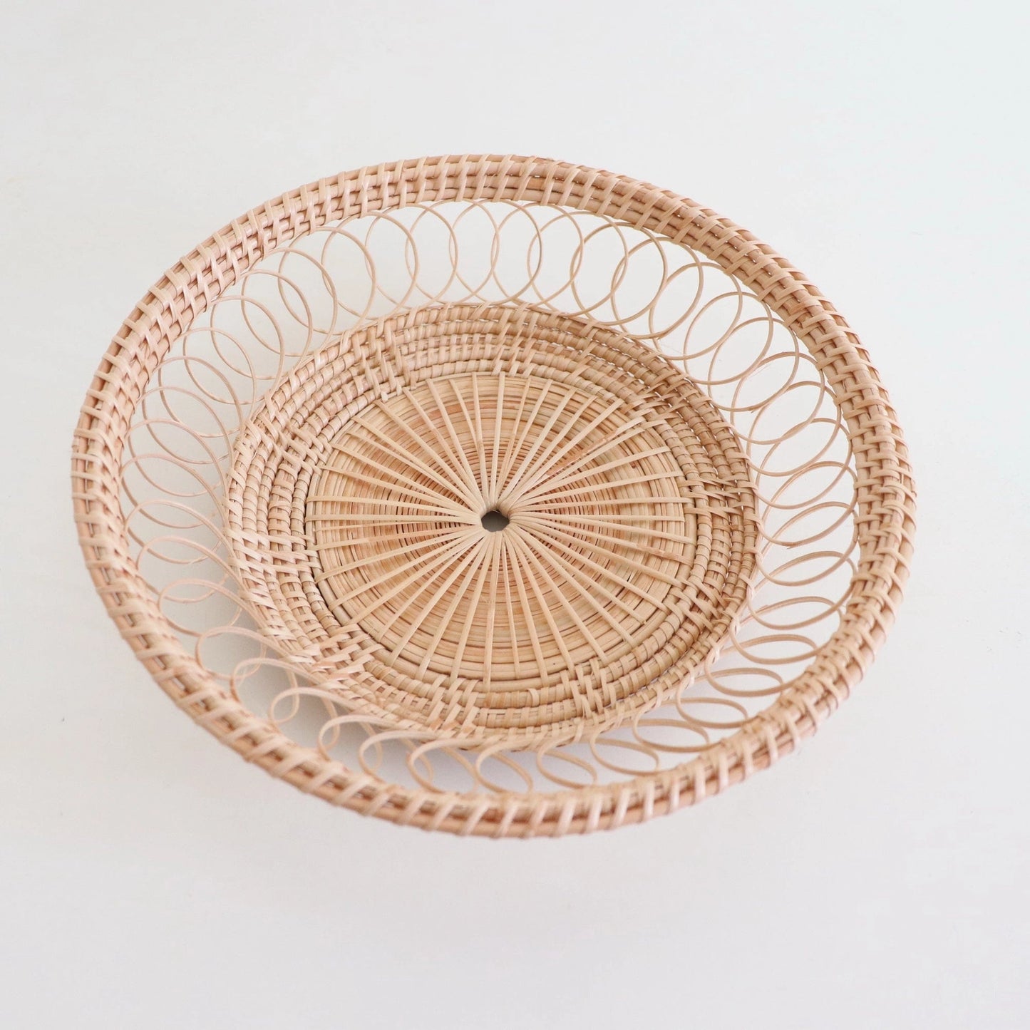 Navinda Small Round Rattan Basket