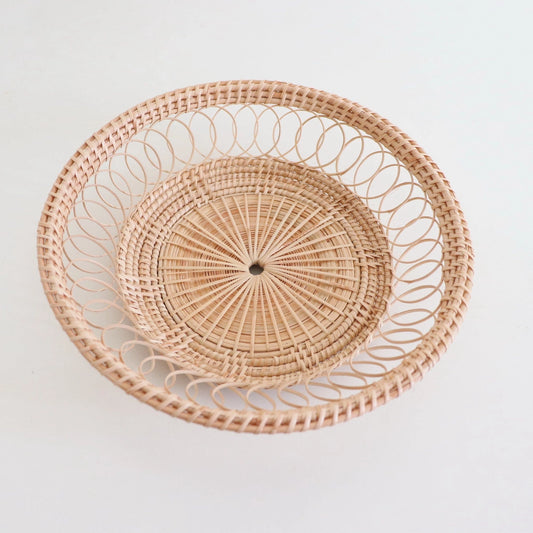 Navinda Small Round Rattan Basket