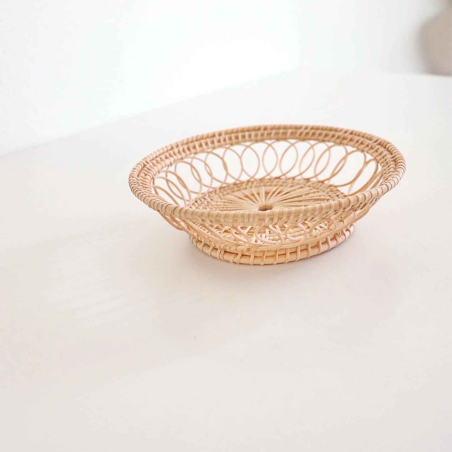 Navinda Small Round Rattan Basket